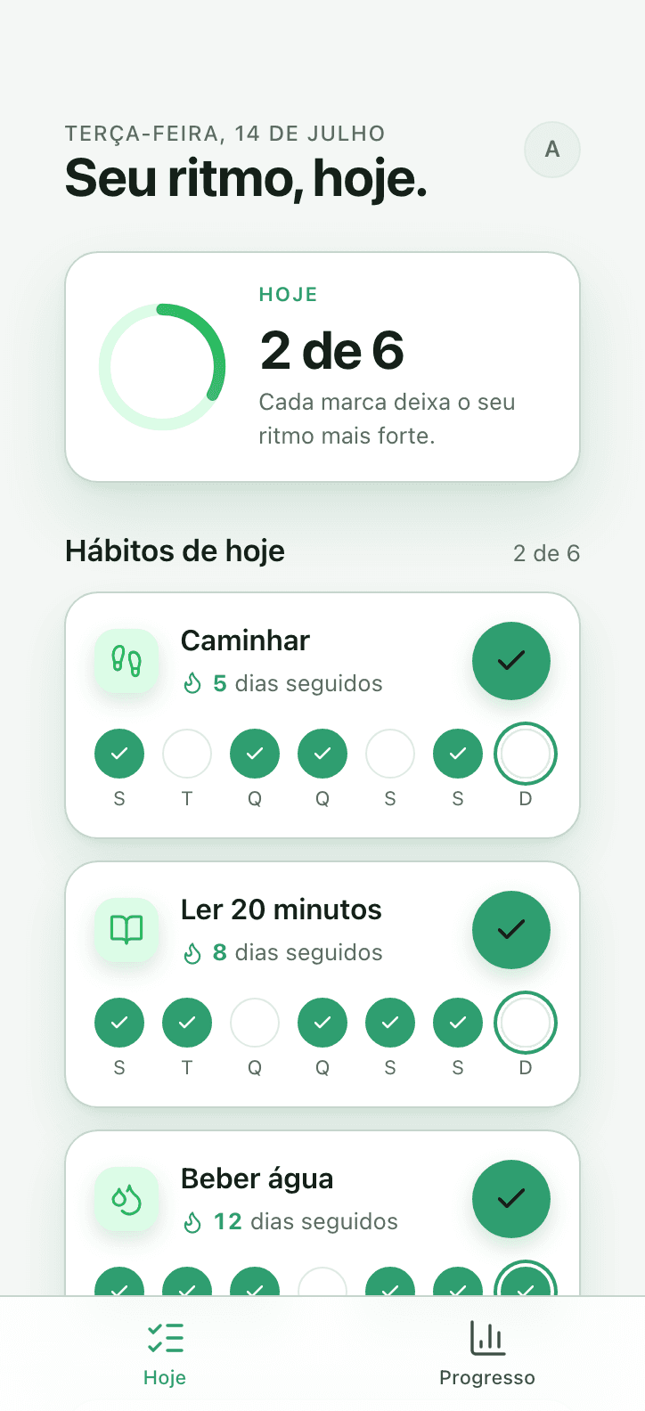 Ritmo: Habit tracker